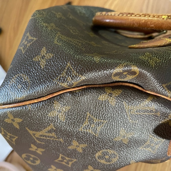 Vintage 1993 authentic Louis Vuitton brown monogram speedy 25 bag - Picture 7 of 16